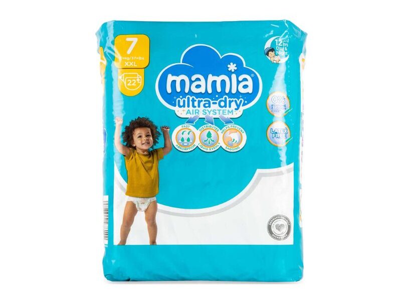 Baby Diapers- Mamia Diapers Size 7 Pack