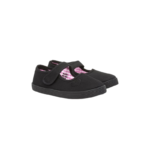 Girls Black Plimsolls