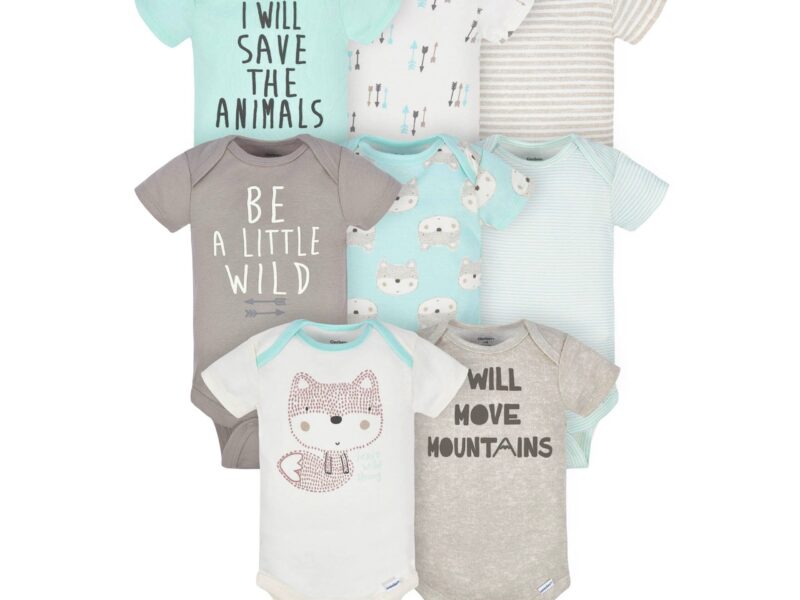 Gerber® 8-Pack Baby Boys Short-Sleeve Fox Onesies® Bodysuits - Diaper Yard Gh