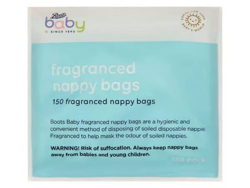 Boots Baby 150 Pack Fragranced Nappy Bags - Diaper Yard Gh