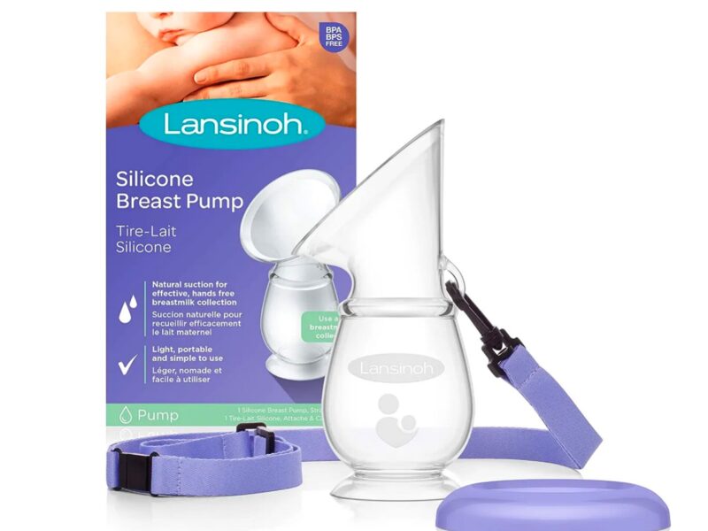 Lansinoh Silicone Manual Breast Pump Collector for Breastmilk - Diaper Yard Gh