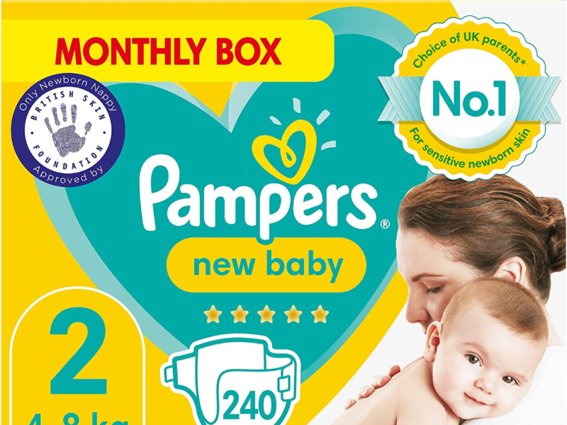 Pampers New Baby Diapers  Monthly Box Size 2 - Diaper Yard Gh