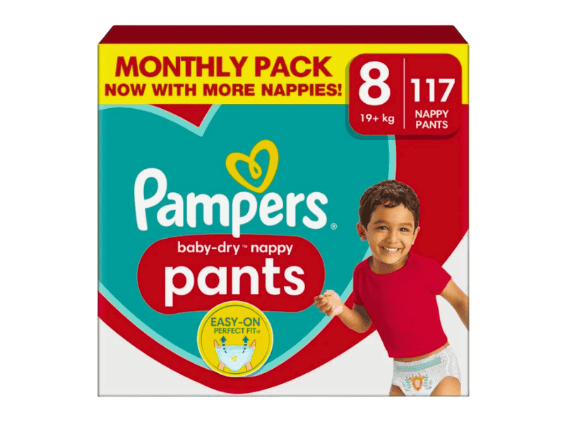 Pampers size 8 nappy pants