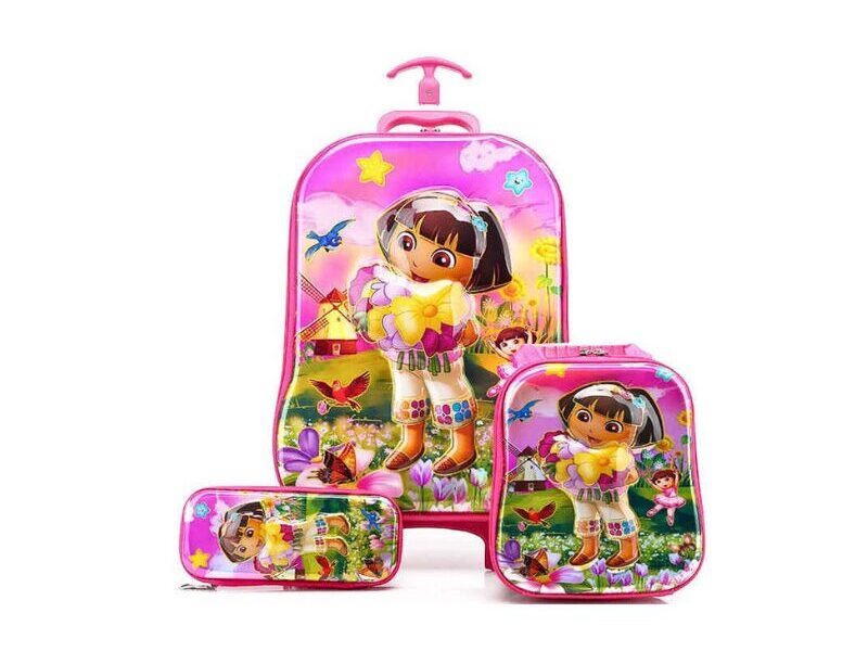 Dora the Explorer 3 in 1 Trolley Bag Set