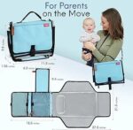 Kitzee Portable Changing Pad for Baby - Portable Diaper - Image 3