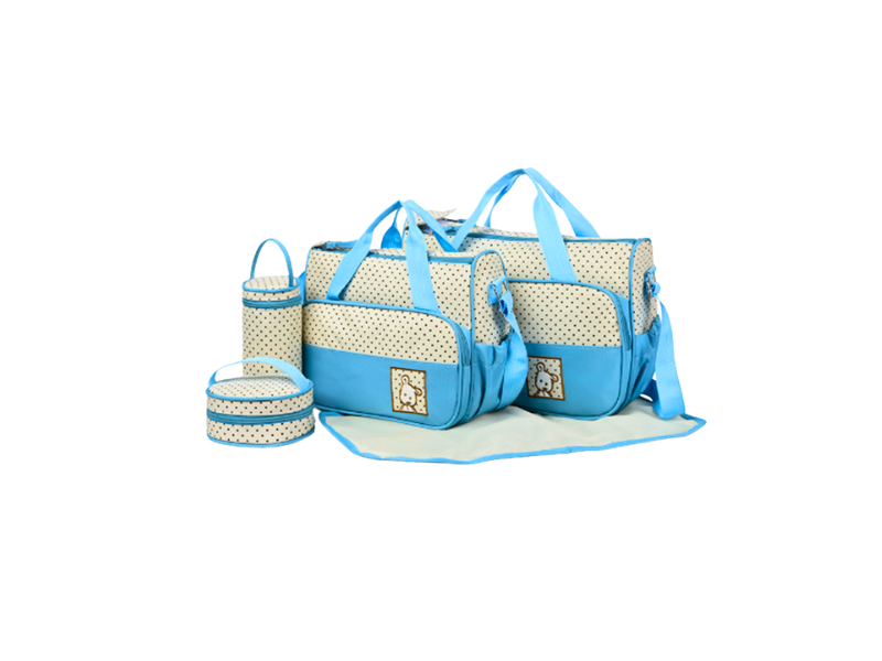 5 in 1 Pieces Waterproof Mommy Diaper Bag