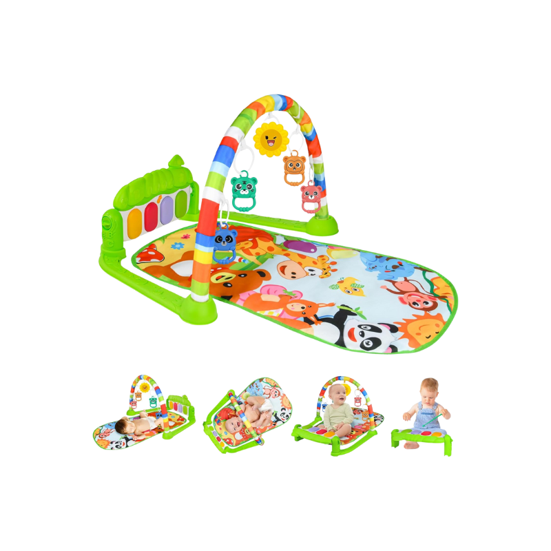 alt="Baby Musical Gym Mat with Lights, Music, and Tummy Time"