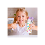 Kids 350ml Stainless Steel Insulated Water Bottle with Straw - Image 2