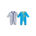 alt="Newborn Baby Cotton Rompers 2 Pack Soft Breathable"