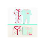 Newborn To 12m Baby Cotton Rompers 2 Pack – Soft & Breathable - Image 4