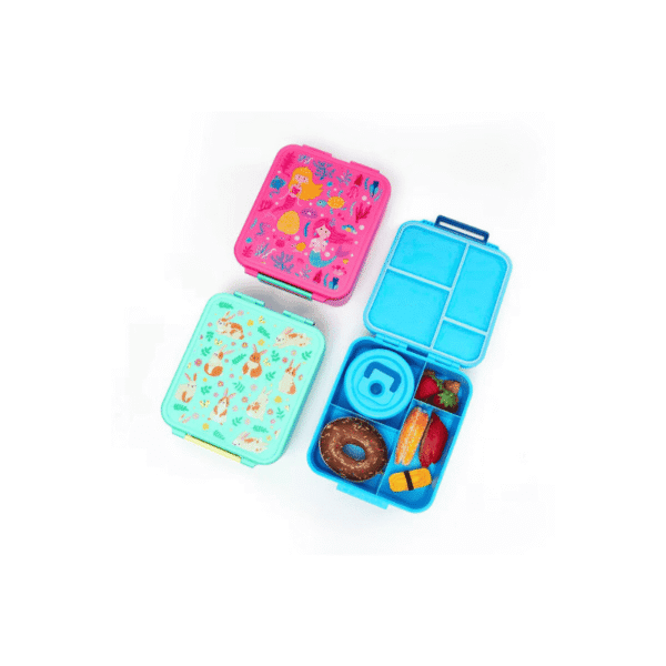 Kids bento lunchbox set in multiple colours