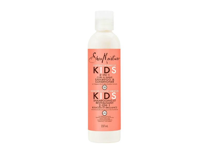 SheaMoisture Kids Coconut & Hibiscus 2-in-1 Curl & Shine Shampoo & Conditioner Bottle Front