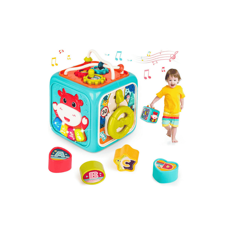 Baby Multifunctional Musical Activity Cube with music and learning features