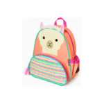 Skip Hop Zoo Llama backpack side bottle pocket