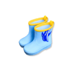 HT Kids Cartoon Rain Boots waterproof non-slip kids shoes blue