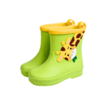 HT Kids Cartoon Rain Boots waterproof non-slip kids shoes green