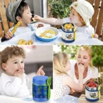 stainless steel vacuum food container for children