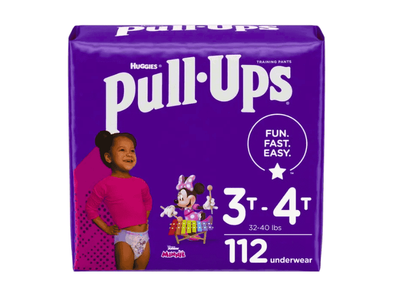 Huggies 3T-4T Pull-Ups Plus Training Pants For Girls