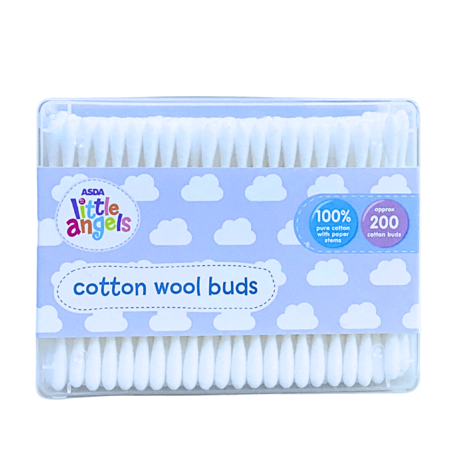 Little Angels 200 Pack Cotton Earbuds Little Angels 200 Pack Cotton Earbuds - Image 1