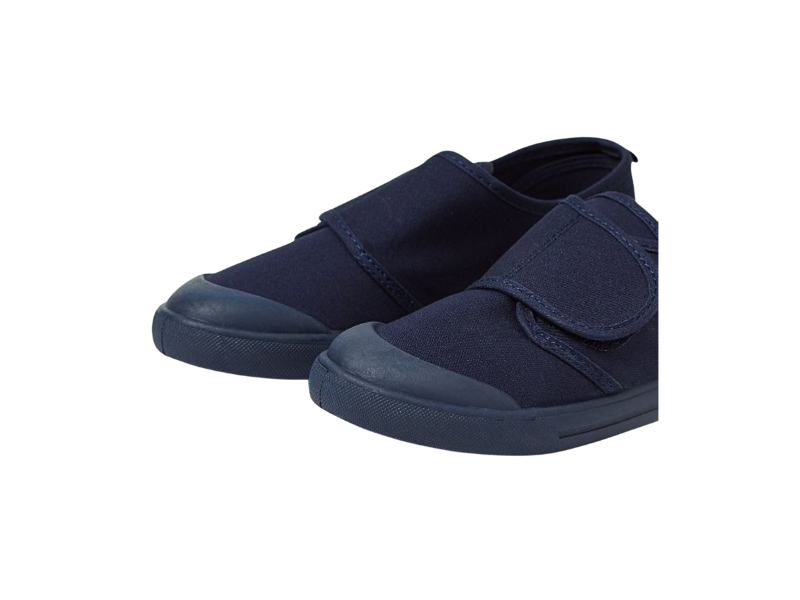 Navy Non-Marking Sole Plimsoll School Pumps