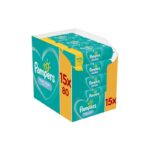 Pampers Fresh Clean Scented Baby Wipes 15 x 80