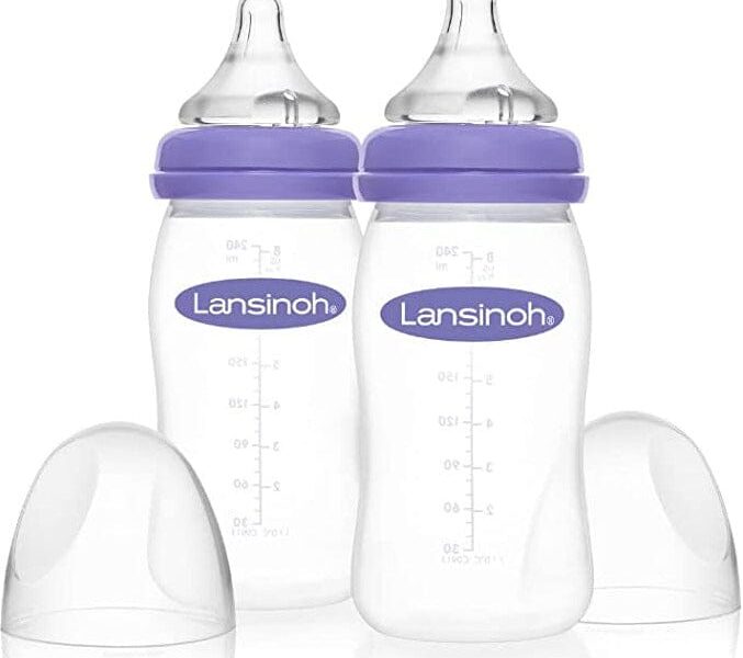Lansinoh MOmma Feeding Bottle with Natural Wave Nipple 2 Pack - Diaper Yard Gh