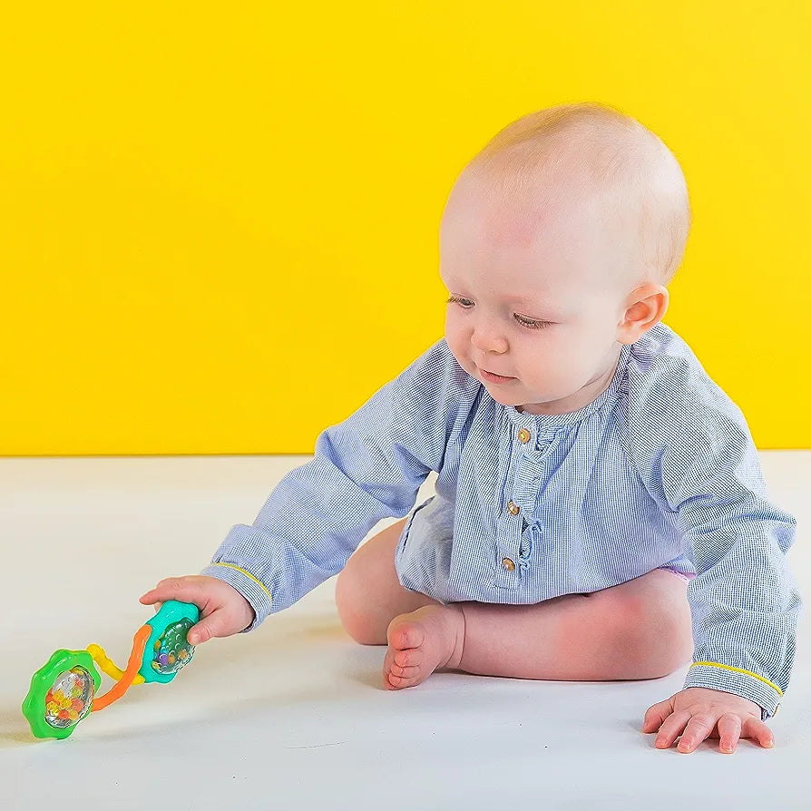 Bright Starts Rattle and Shake Barbell Toy - 3 Months + - Diaper Yard Gh