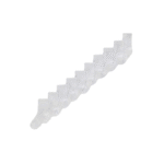 White Picot Trim Ankle Socks 10 Pack