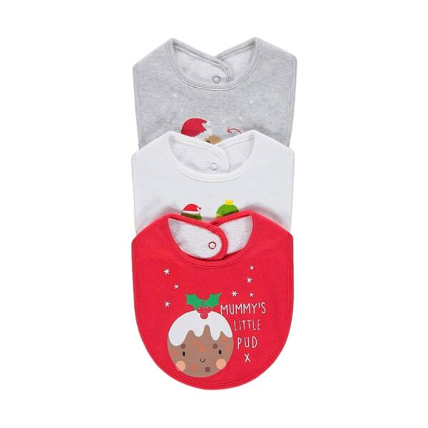 Red Christmas Bibs 3 Pack - Diaper Yard Gh