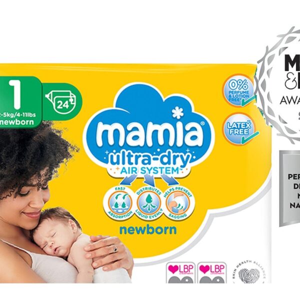 Baby Diapers- Mamia Newborn Diapers Size 1 Mini Pack - Diaper Yard Gh