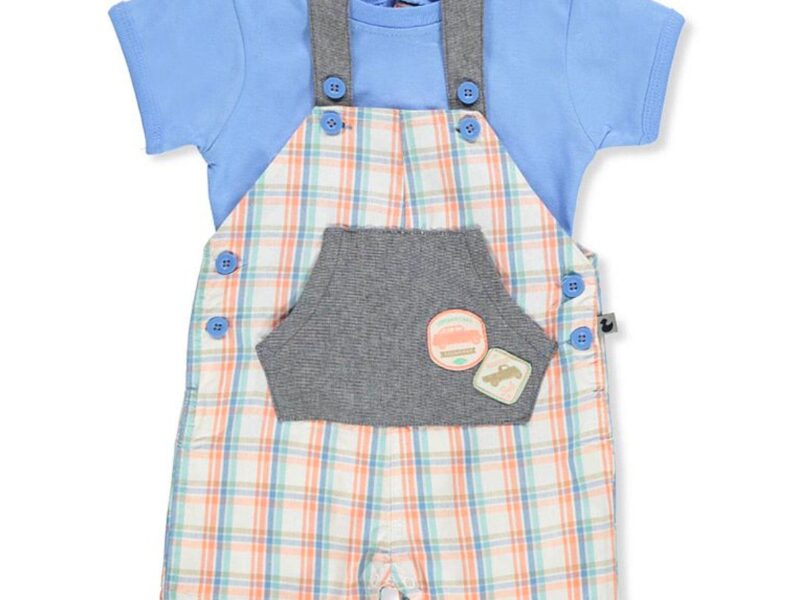 DDG Sport Baby Boys’ 2-Piece Shortalls Set Outfit - Diaper Yard Gh