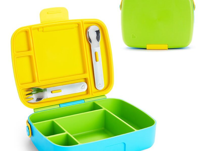 Munchkin Lunch™ Bento Box with Stainless Steel Utensils - Diaper Yard Gh