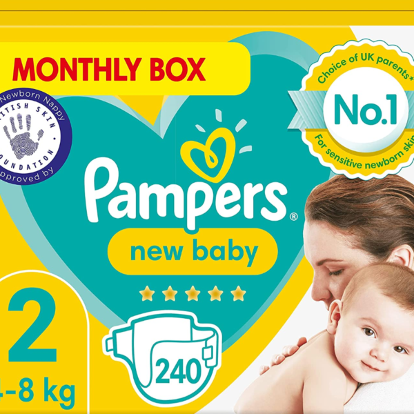 Pampers New Baby Diapers  Monthly Box Size 2 - Diaper Yard Gh