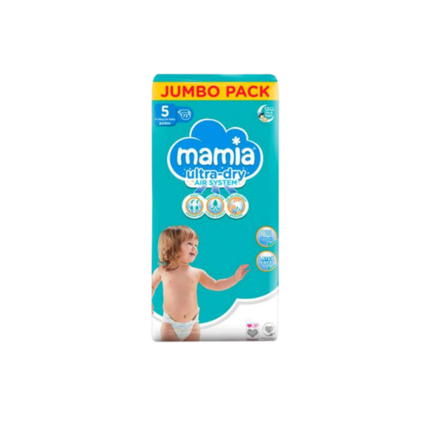 Baby Diapers- Mamia Diapers Size 5 Jumbo Pack