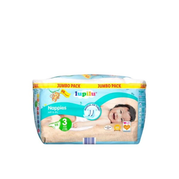 Baby Diapers- Lupilu Diapers Size 3 Jumbo Pack