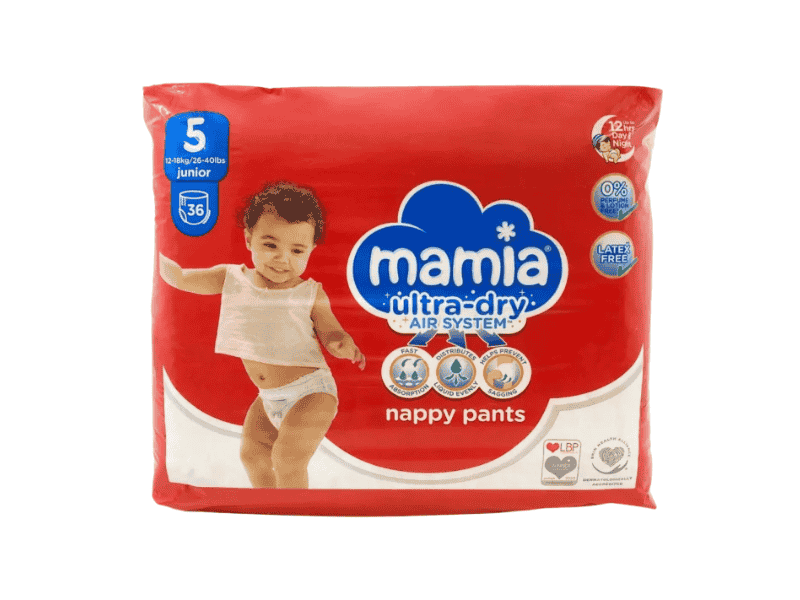 Mamia Size 5 Pullup Nappy Pants