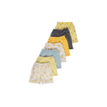 Lemon Floral Frill Shorts 7 Pack 4-5yrs - Image 2
