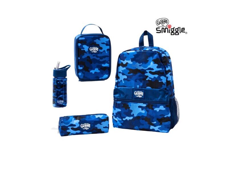 Giggle By Smiggle 4 Piece Bundle - Blue Camo