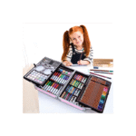 alt="Complete Painting and Drawing Kit with Oil Pastels and Paint Tubes"