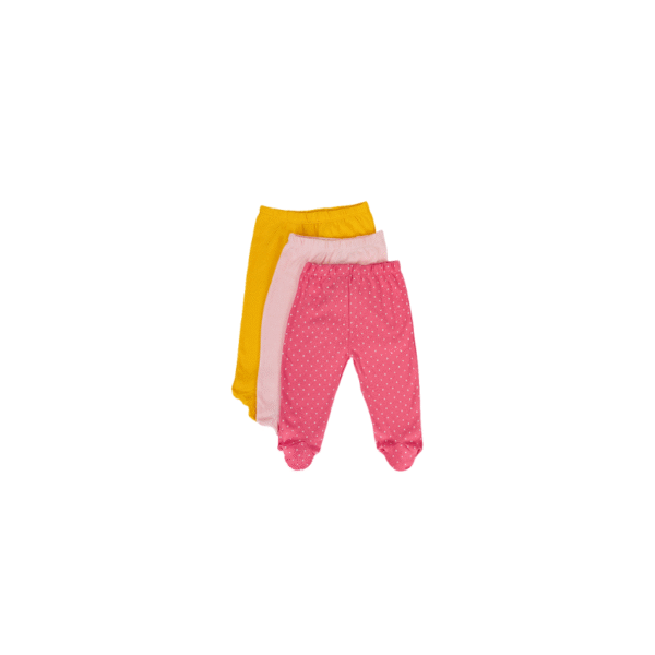 Baby Footed Leggings / Pants 3 Pack 0-9m