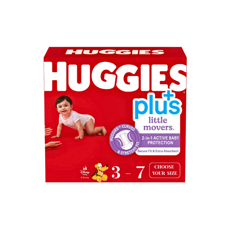 "Huggies Plus Little Movers Diapers Sizes - Diaper Yard Ghana"