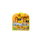 Engineering building blocks set with worker figures