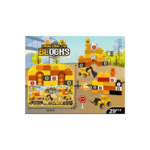 Engineering building blocks set with vehicles and numbers