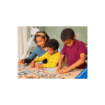 Children solving a puzzle together