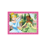 Disney princess puzzle scene with Cinderella and Tiana