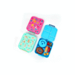 Kids bento lunchbox set in multiple colours