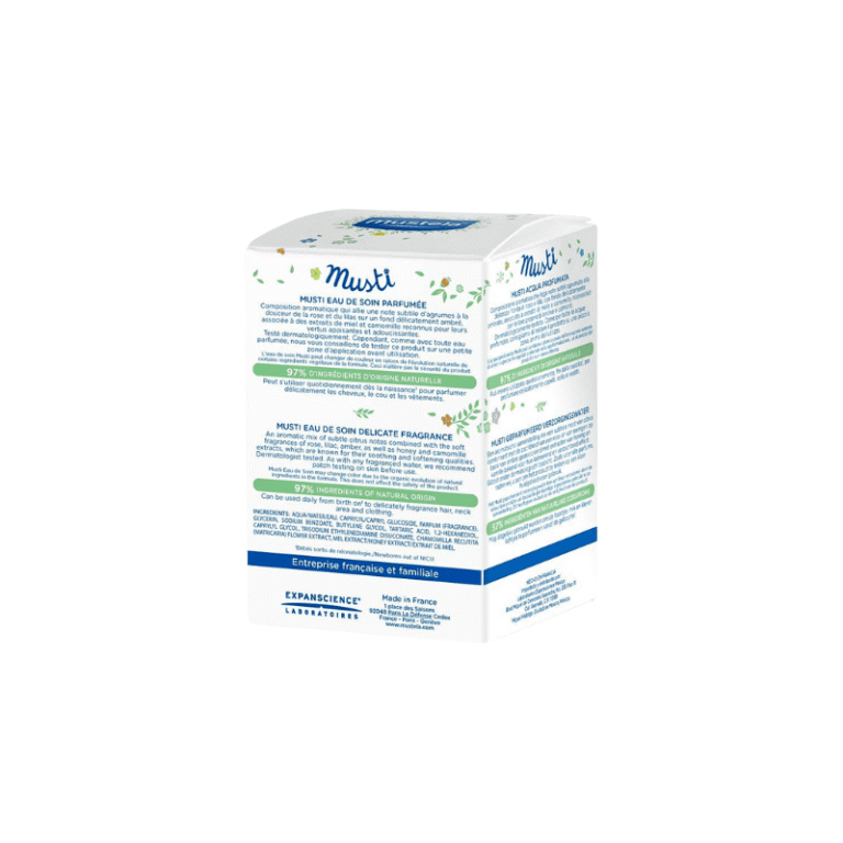 Mustela Musti fragrance box ingredients
