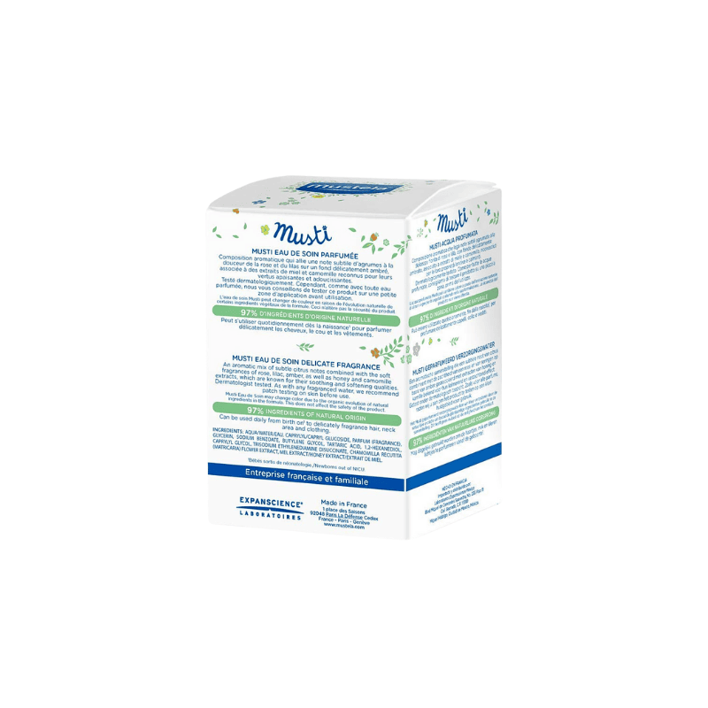 Mustela Musti fragrance box ingredients