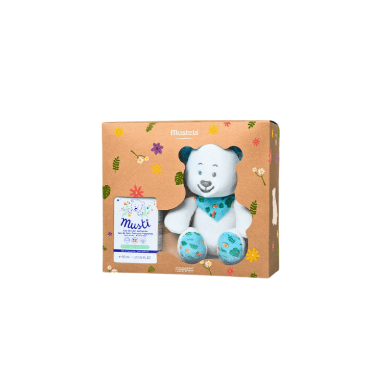 mustela musti baby perfume gift set box packaging