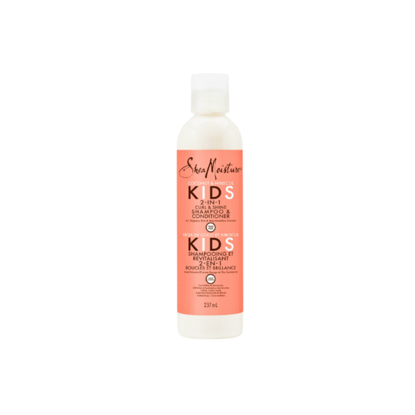 SheaMoisture Kids Coconut & Hibiscus 2-in-1 Curl & Shine Shampoo & Conditioner Bottle Front